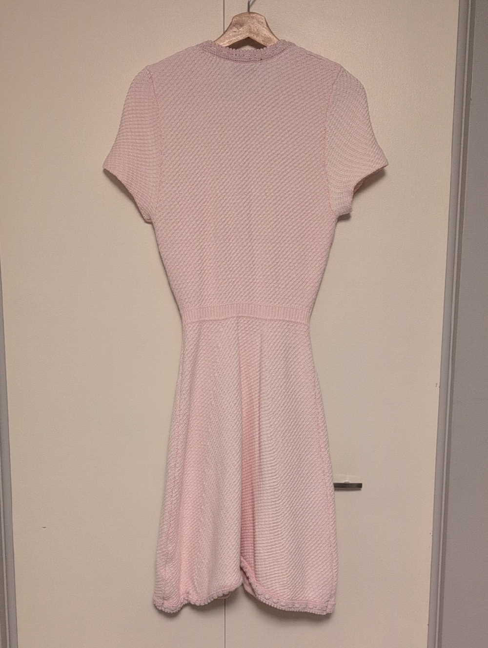 Self-Portrait Cotton Knit Mini Dress - Picture 10 of 12